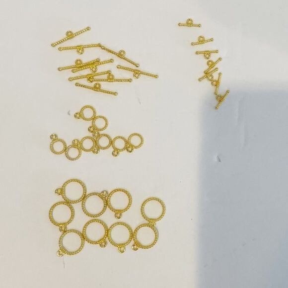 Assorted Jewelry Making Supplies Charms Spacers Earring Hooks Fasteners Jewelry - Picture 5 of 16